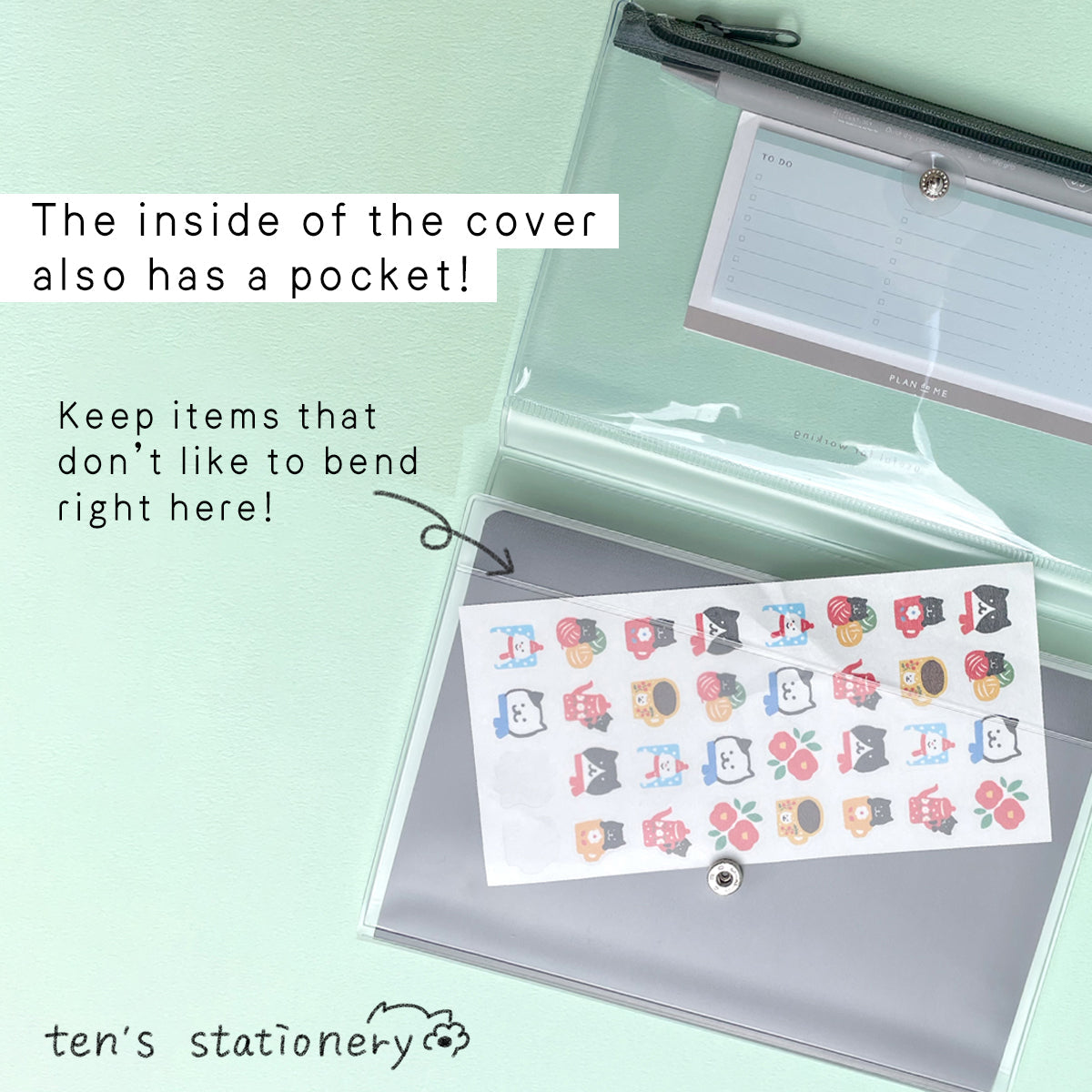 isshoni. Notebook cover with pencase (A5/B6) / Daigo