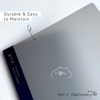 isshoni. numbered notebook grid Black (B5/A5/B6) / Daigo