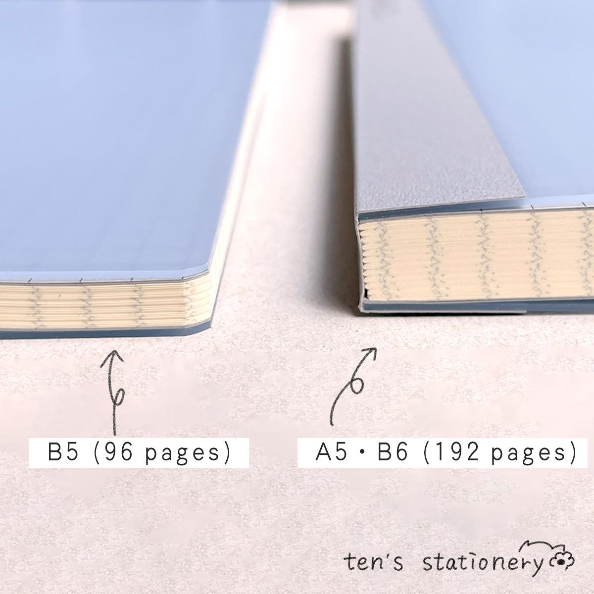 isshoni. numbered notebook grid Blue (B5/A5/B6) / Daigo