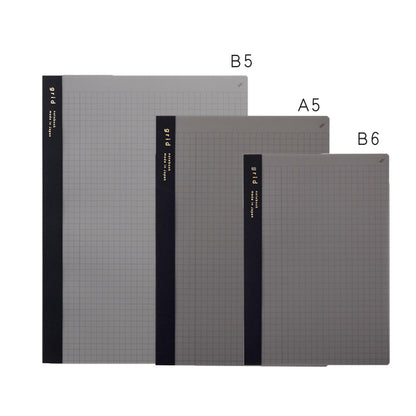 isshoni. numbered notebook grid Black (B5/A5/B6) / Daigo
